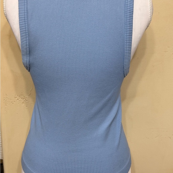Old Navy Light Blue Ribbed Tank Top - Picture 2 of 3